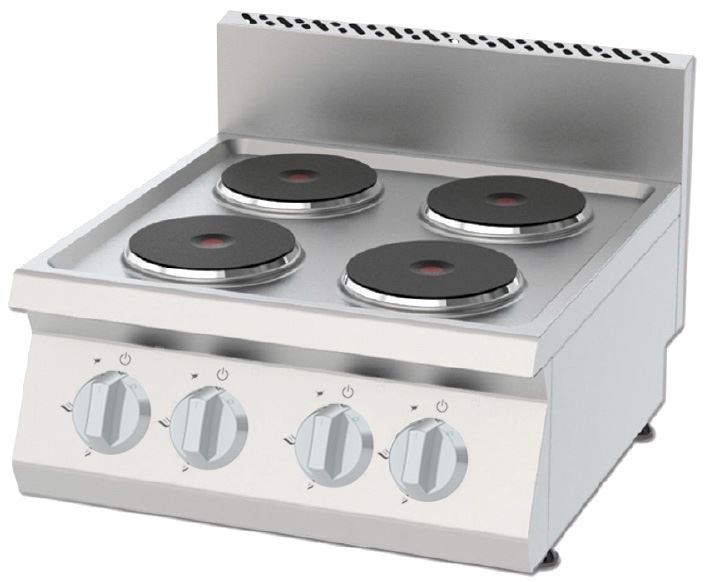 COOKER WITH FOUR BURNERS ELECTRIC