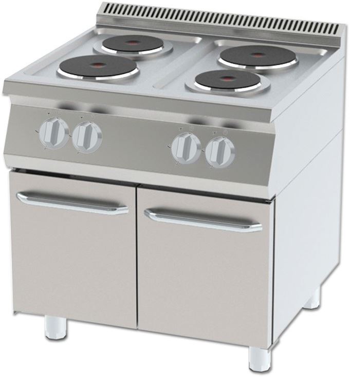 COOKER WITH FOUR BURNERS ELECTRIC