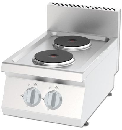 COOKER WITH TWO BURNER ELECTRIC