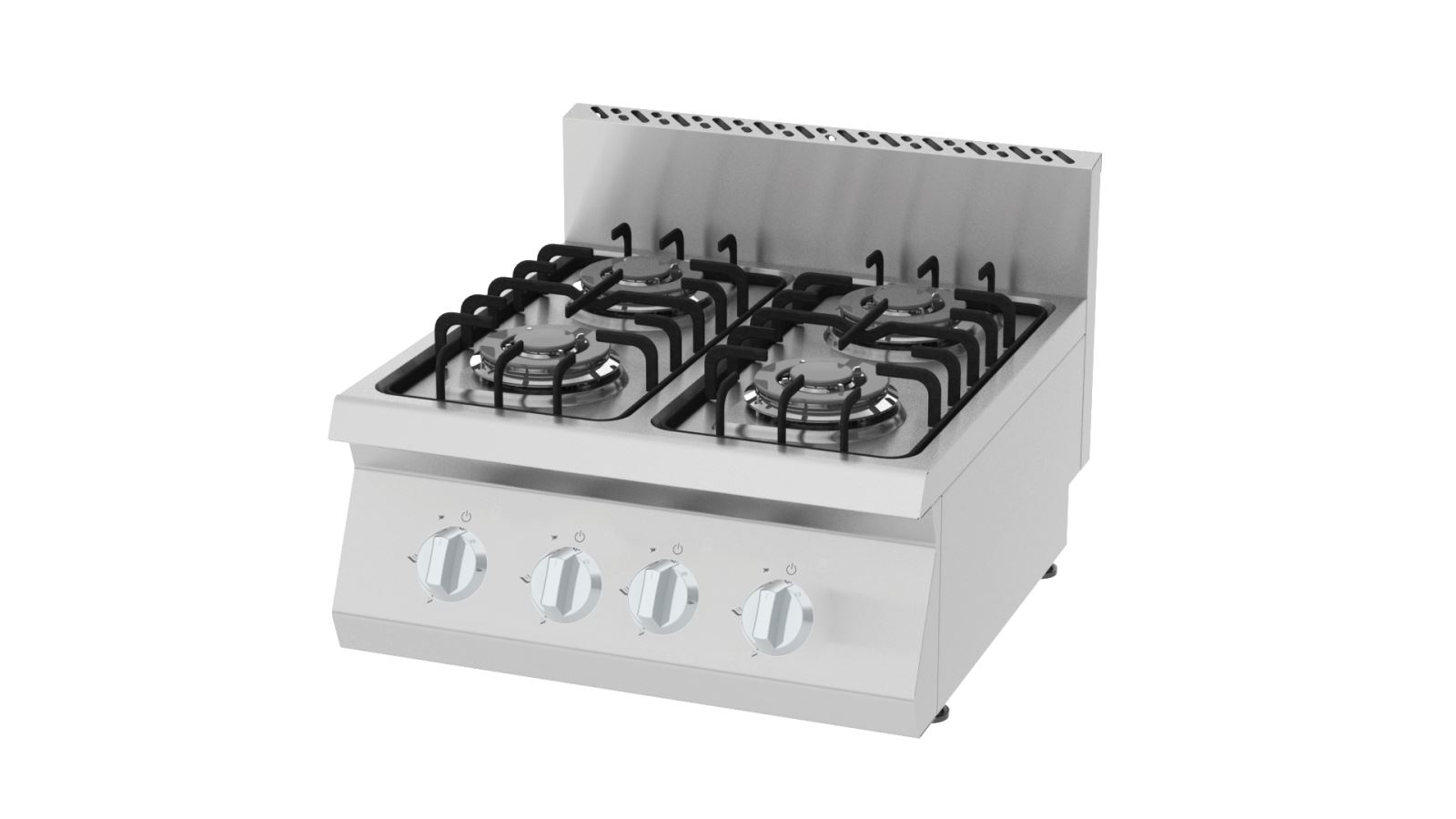 COOKER WITH GAS WITH FOUR BURNER