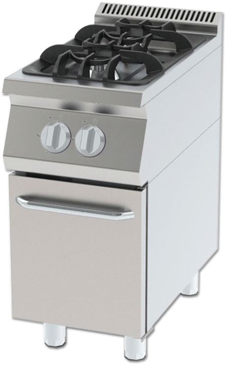 COOKER WITH GAS WITH TWO BURNER