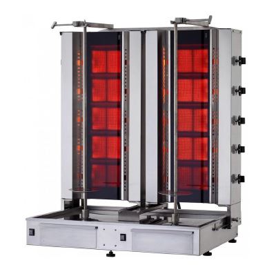 Doner Grill With Robax Glass  And Motor From Bottom Twin